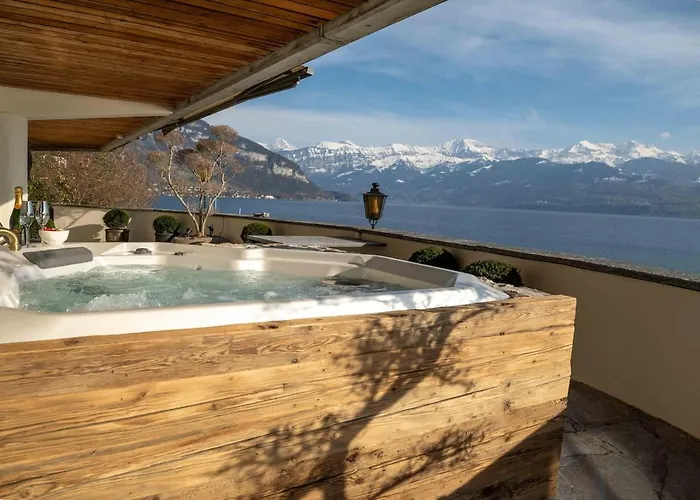 Nido Sull'aqua With Whirlpool Apartman Sigriswil